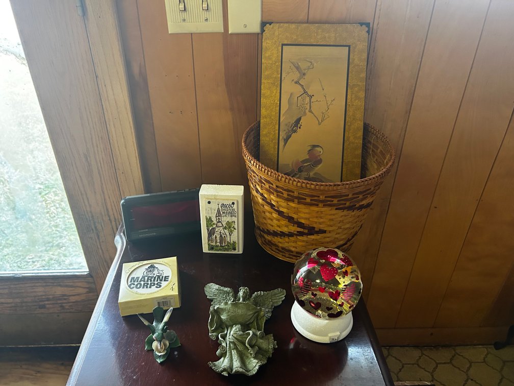 Side Table with Items