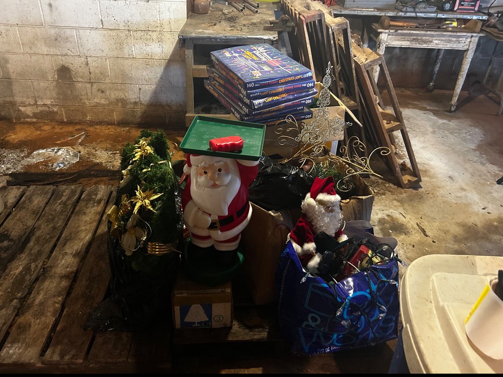 Christmas Lights, Santa and other Christmas Decorations