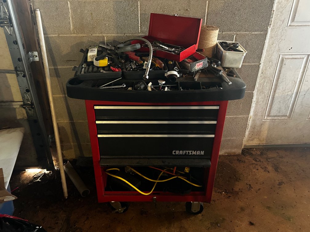 Craftsman Rolling Tool cart with tools