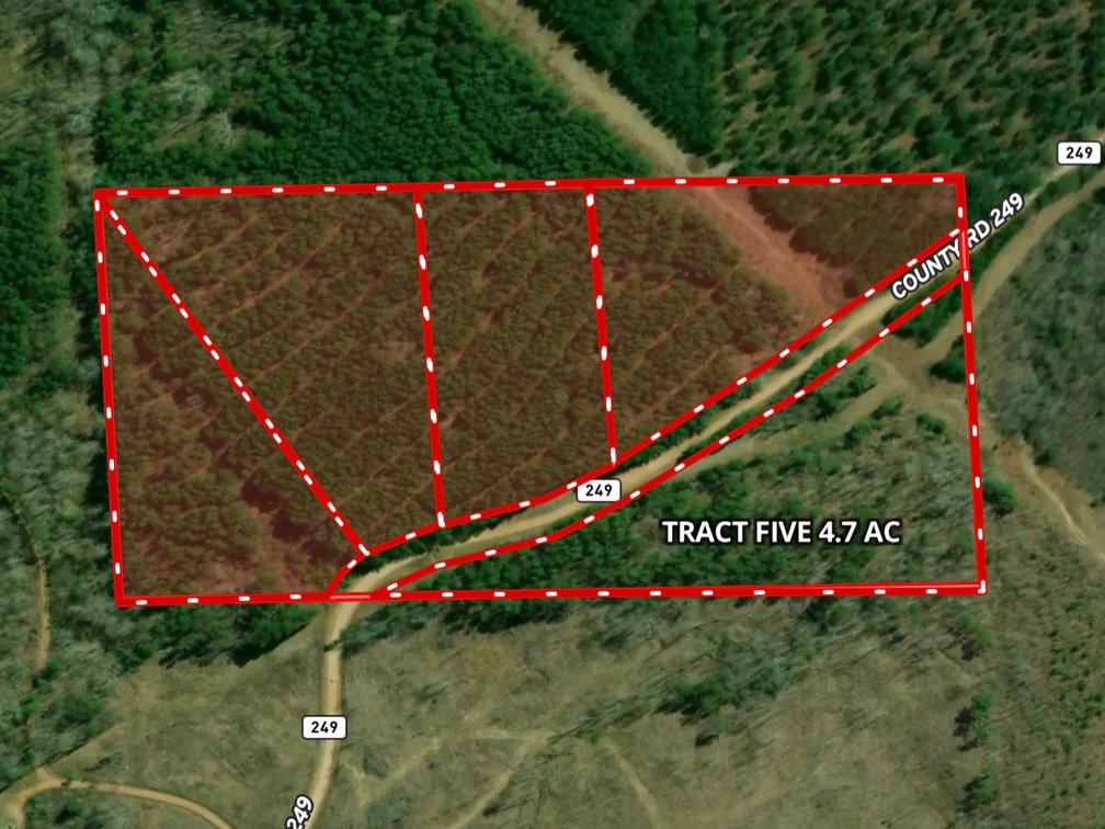 Tract 5: 4.7 acres +/-