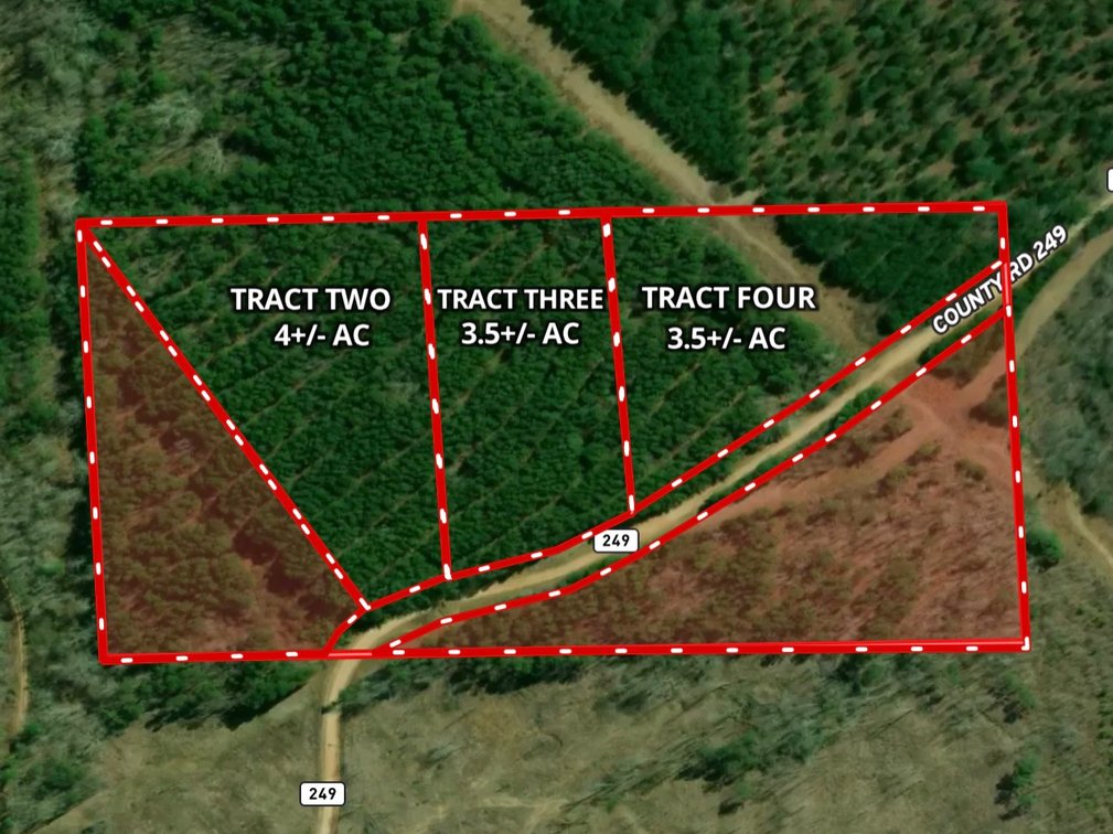 Combination 2, 3 and 4: 11 acres +/-