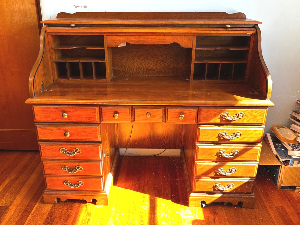 Antique Roll Top Desk