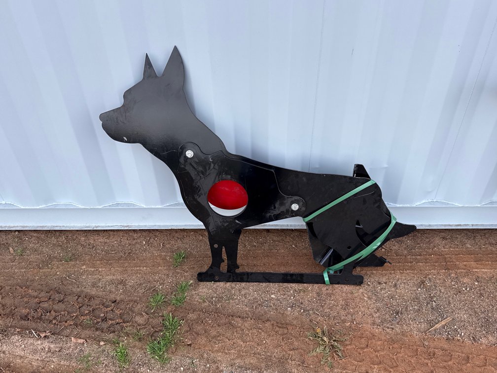 Coyote Shaped Shooting Target
