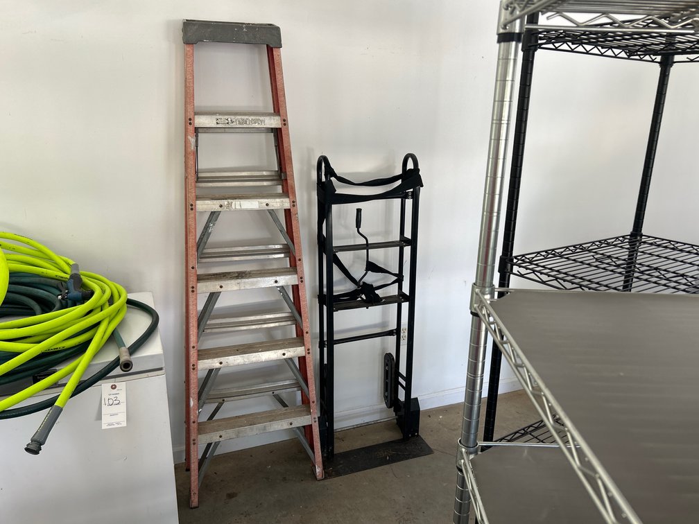 6 ft Ladder & Hand trucks