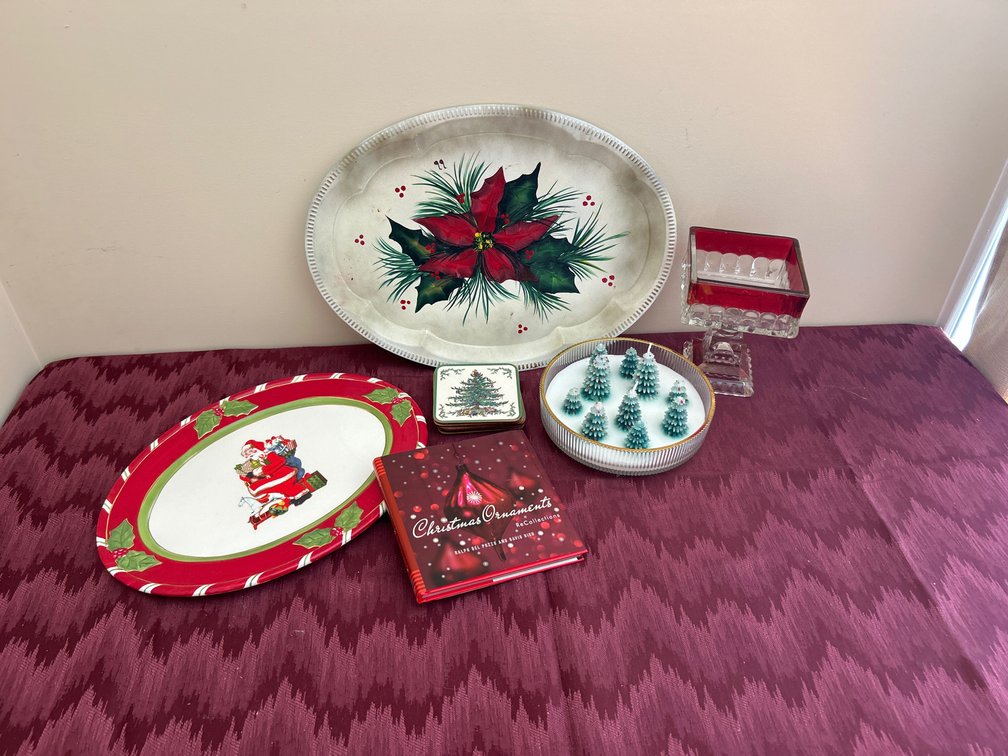 Christmas Trays, Coasters, etc