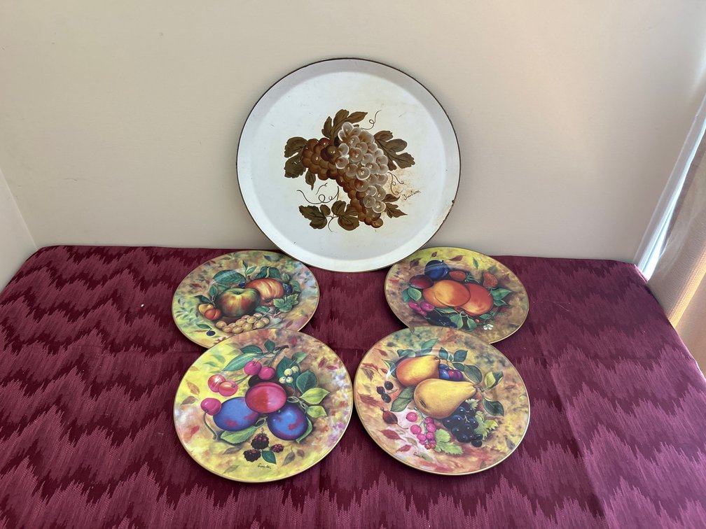 Email De Limoges 1855 decorative plates