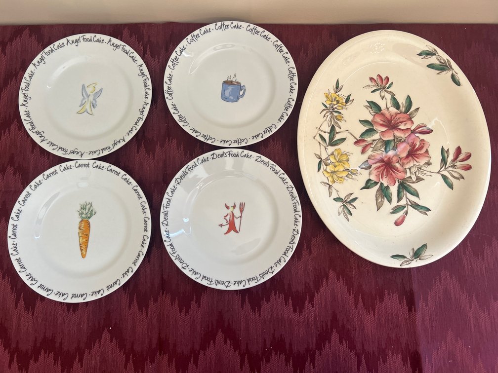 Cake themed Decorative plates