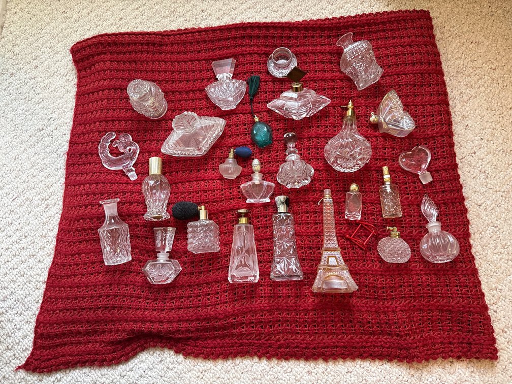 Assortment of Unique Perfume Bottles