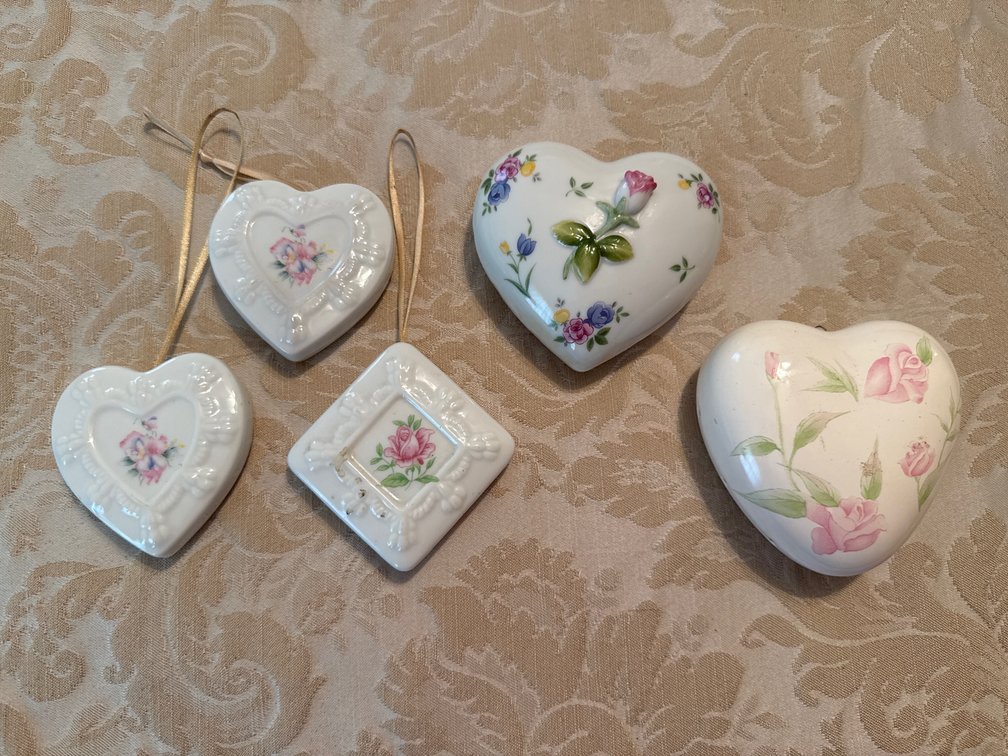Heart Shaped Ornaments & Heart Shaped pieces