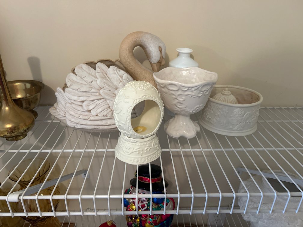 White Swan, Bowls, Vase