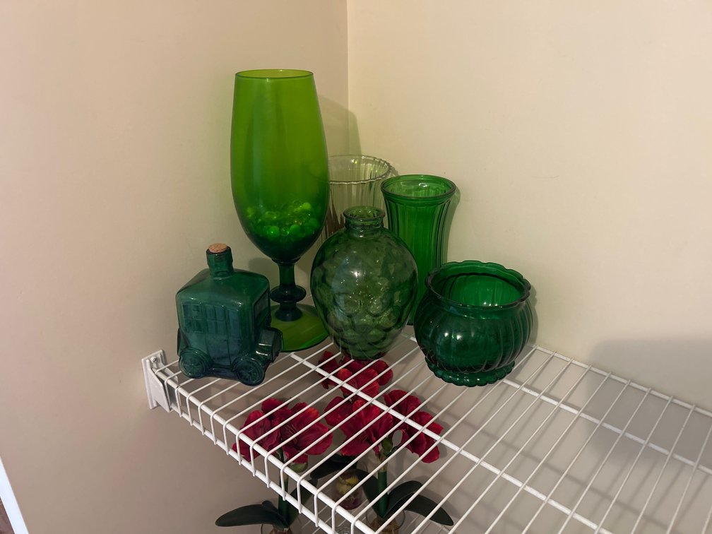 Green Glass Items