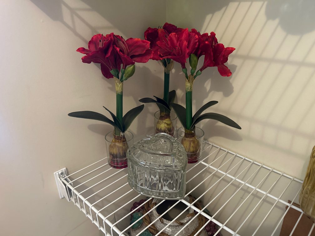 Heart Shaped Trinket Box & Decorative Flowers