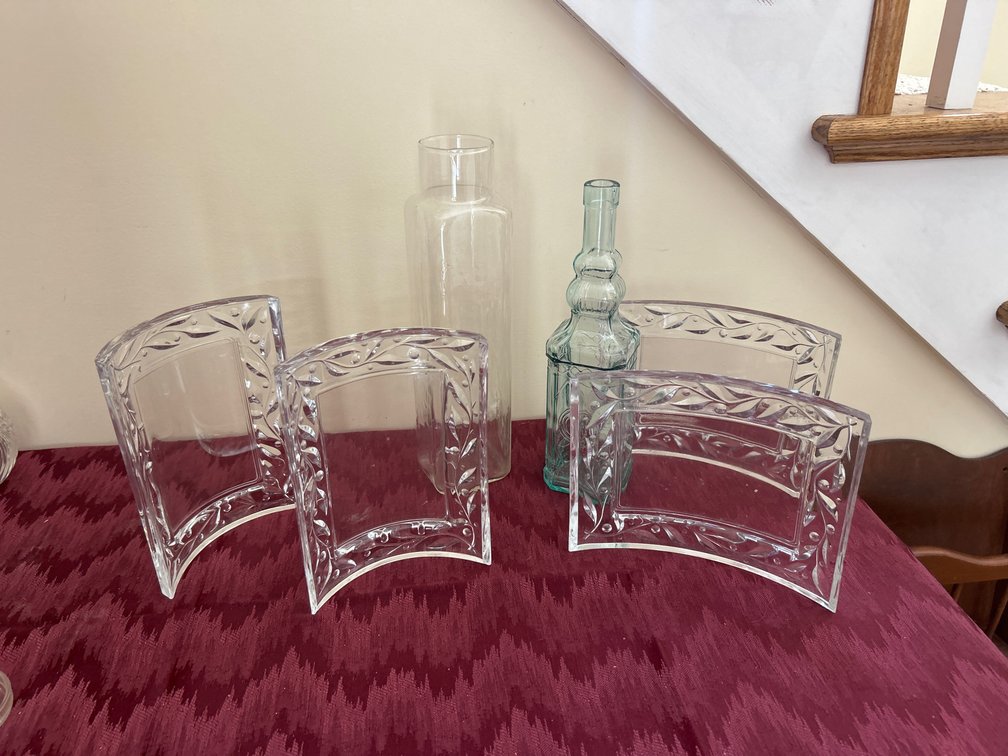 Glass Picture Frames, Vase