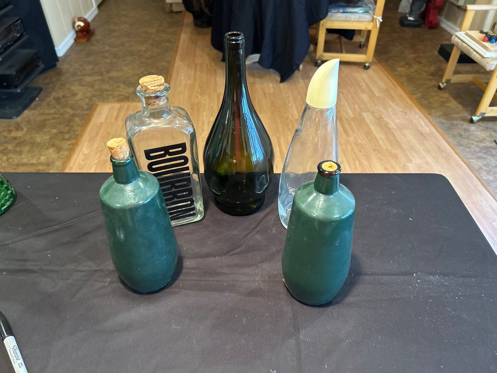 Variety of Glass Bottles