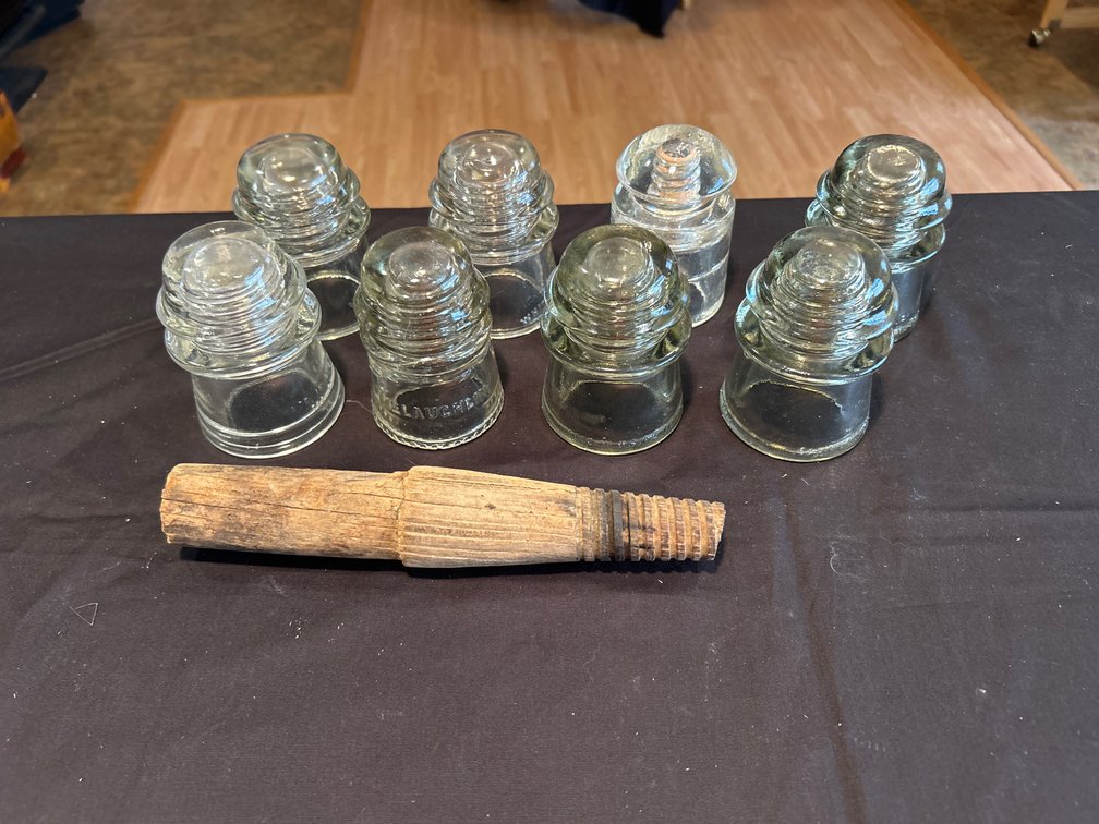 8 Hemingray Glass Insulators