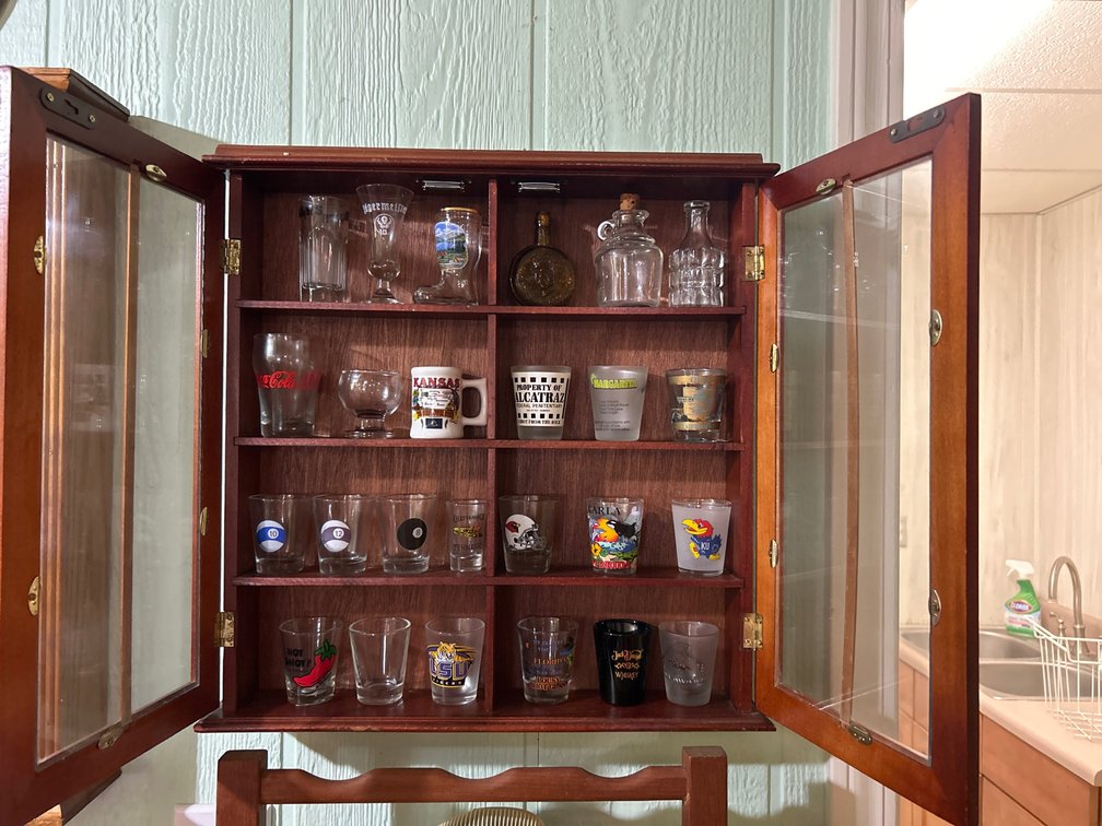 Shot Glasses with Display Case