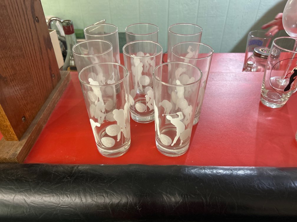 Golf Themed Glasses
