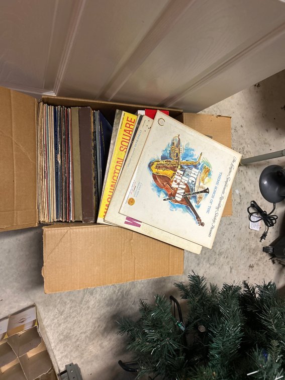 Record Player with Records