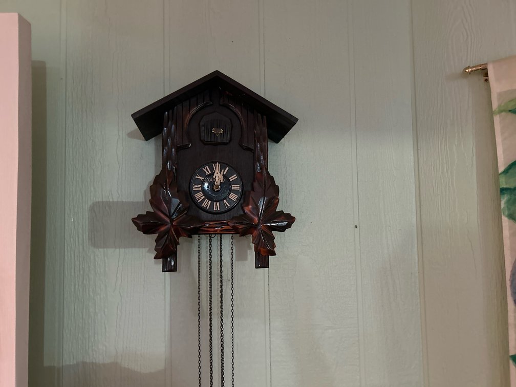 Carved Wooden Cuckoo Clock