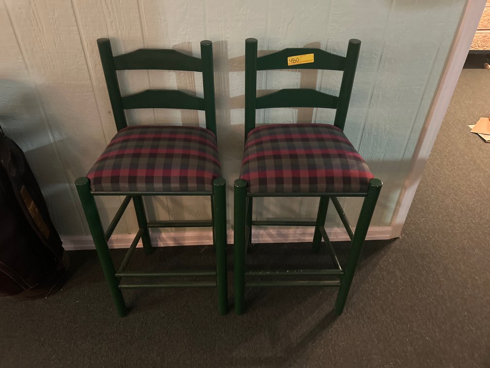 2 Green Chairs