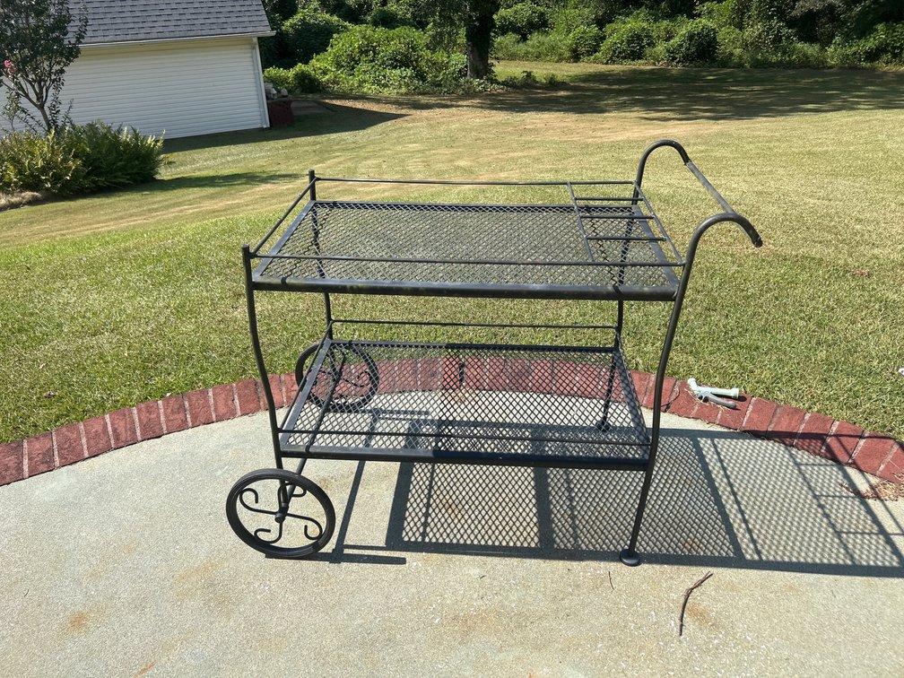 Wrought Iron Garden Cart