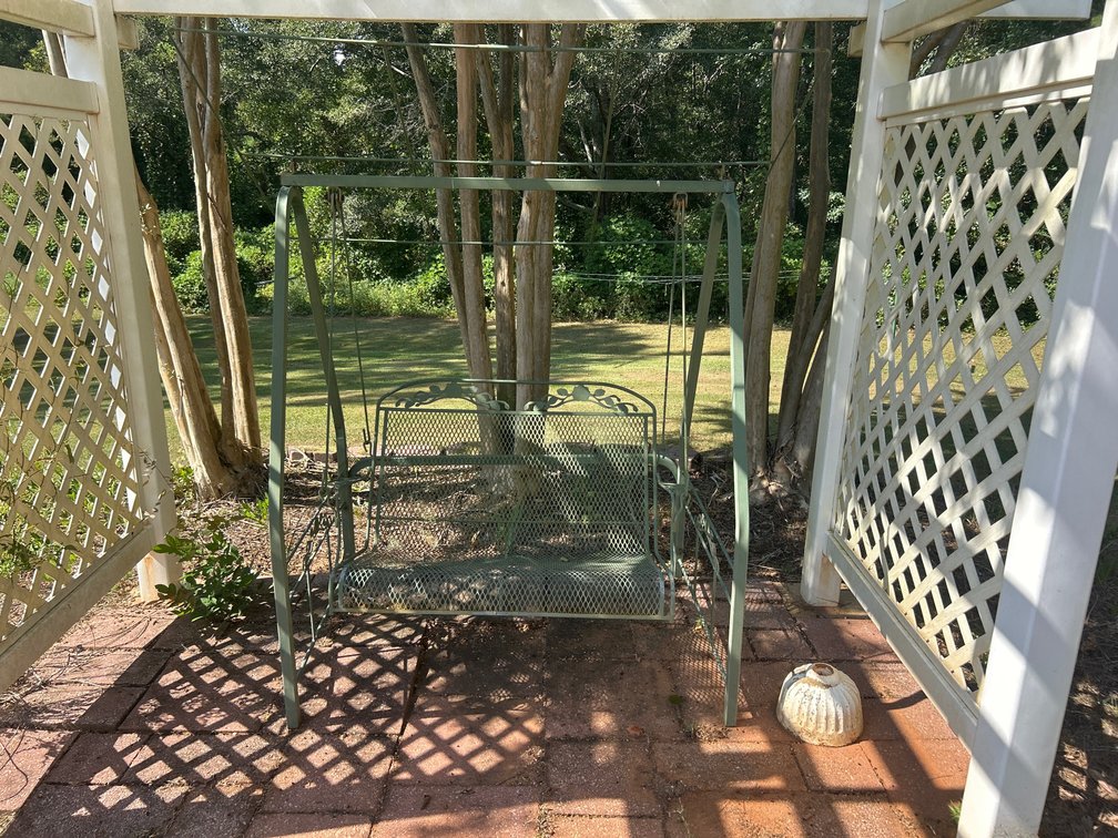 Wrought Iron Swing