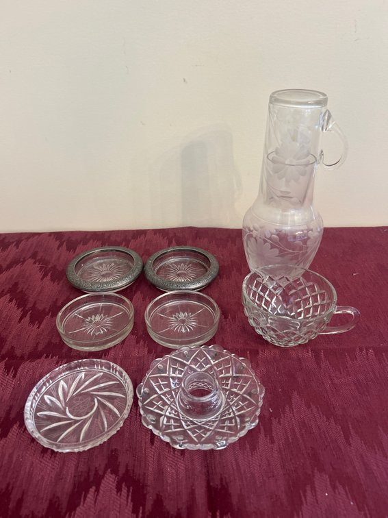 Glass coasters