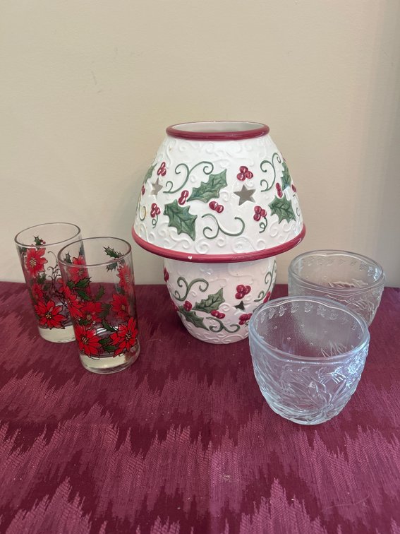 Mistletoe Lamp, 4 Cups
