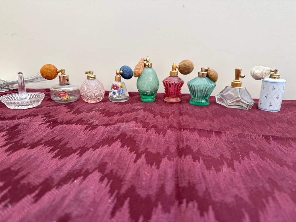 Vintage Perfume Bottles with Atomizers