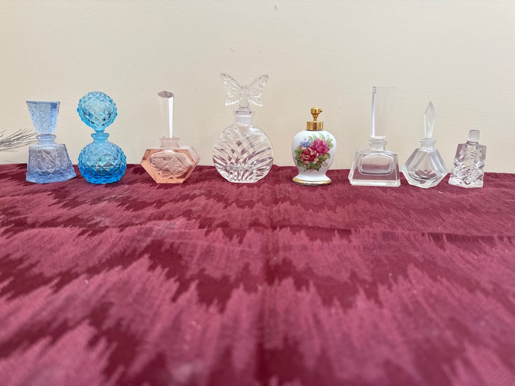 8 Vintage Perfume Bottles