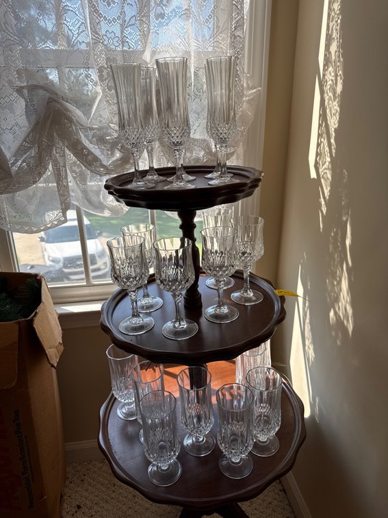 3 Sets of Stemware Glasses