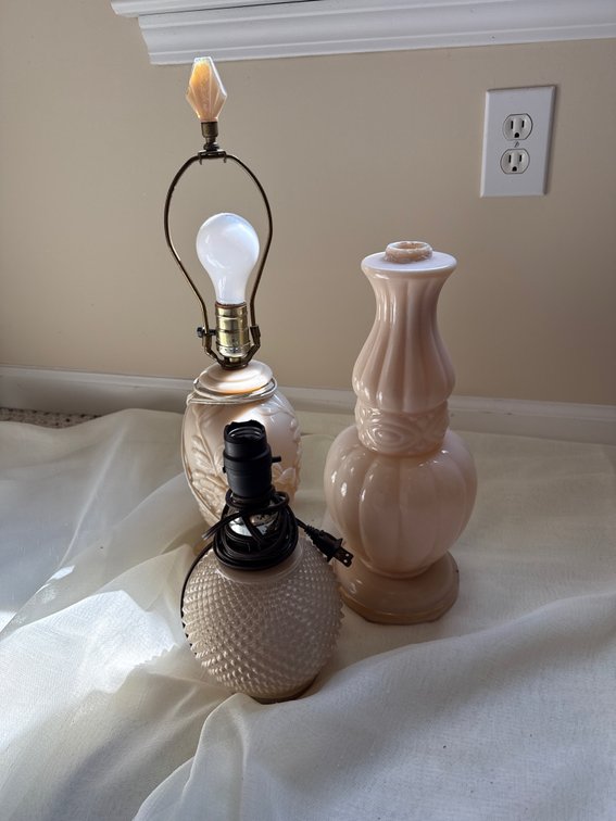 Vintage Pink Lamps