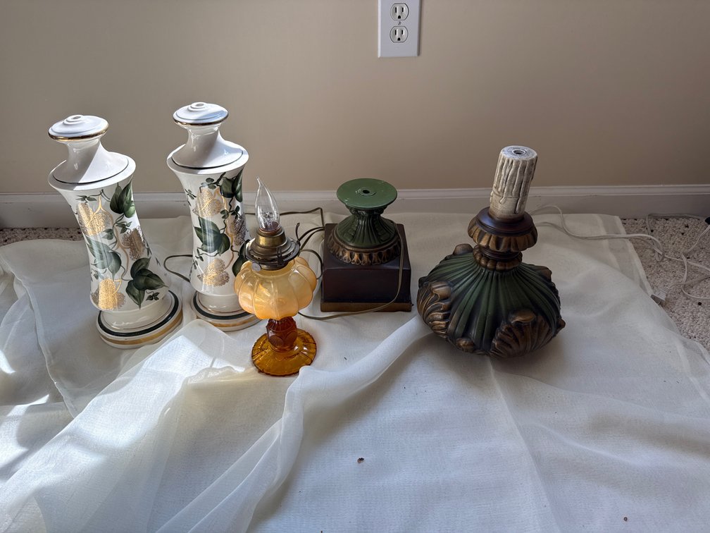 Variety of Antique Lamps