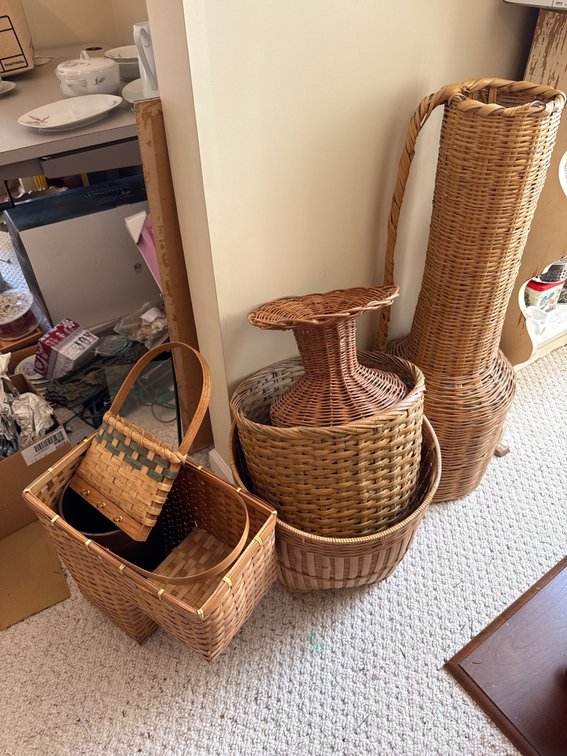 Woven Floor Vase, Woven Baskets
