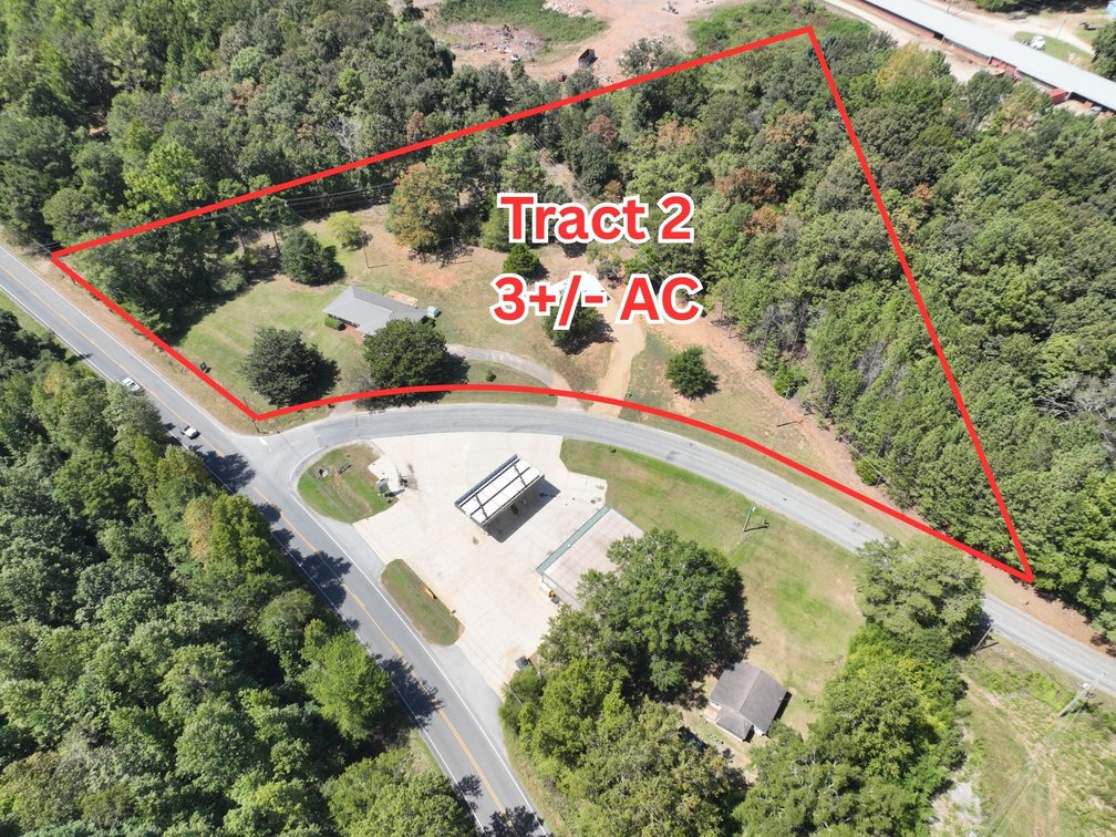 TRACT 2 - 4BR/2BA w/ Shop on 3 +/- Acres Commercial or Residential Use