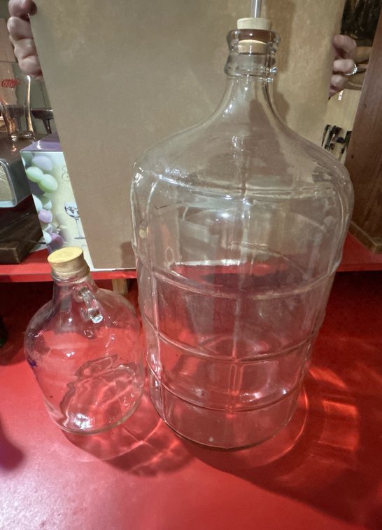 Large Clear Glass Jug