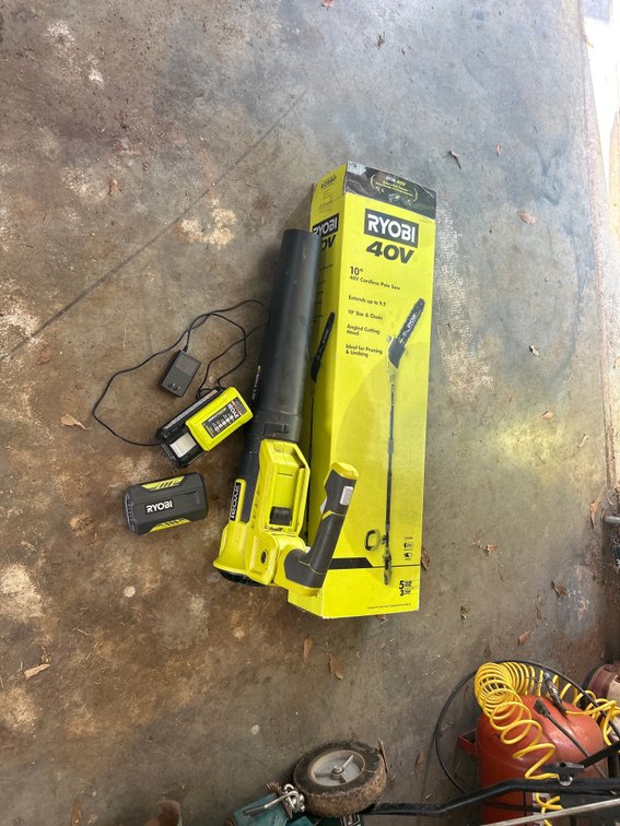Ryobi Pole Saw & Leaf Blower