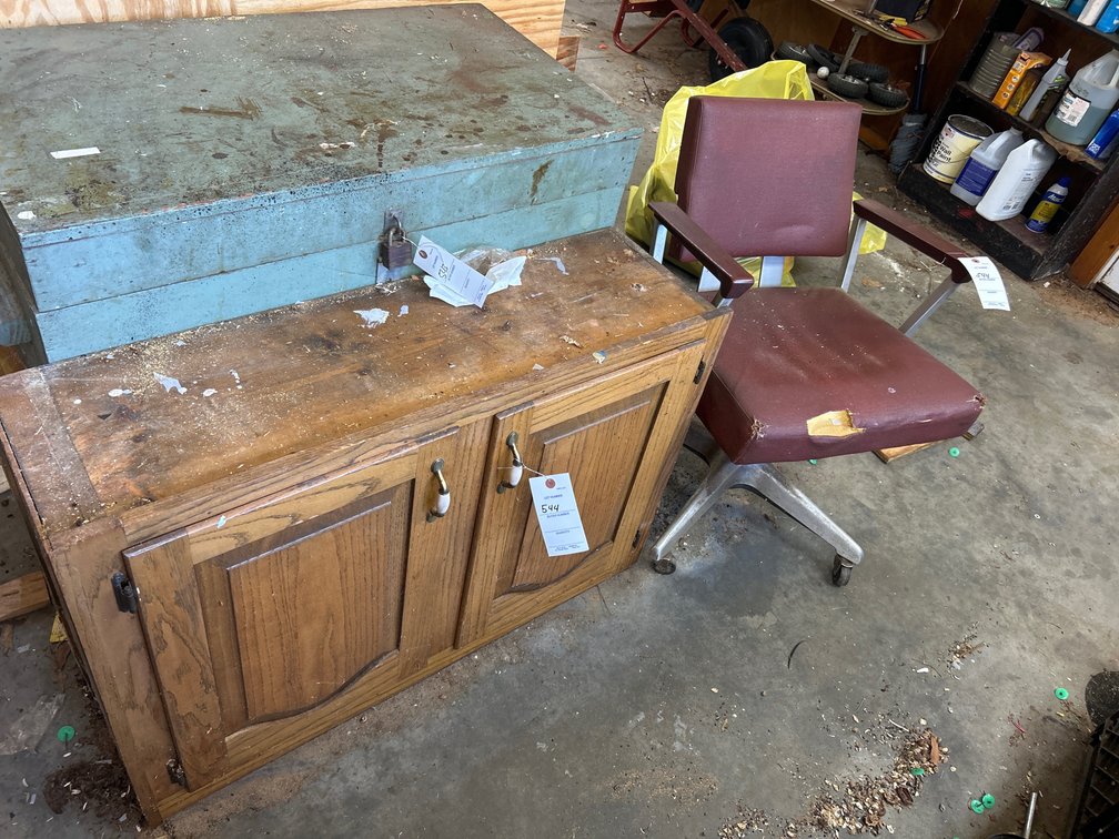 Free Standing Cabinet and Rolling Chair