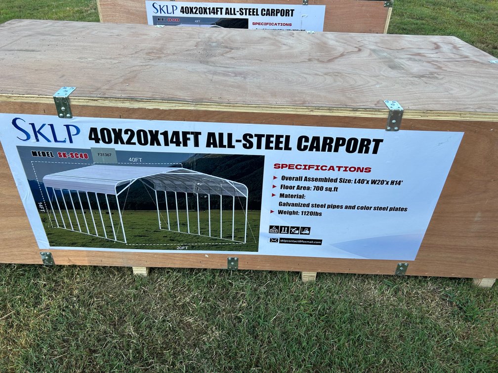 20ft x 40ft x 14ft Steel Carport
