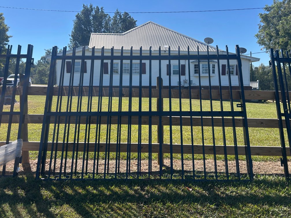 20ft Bi-Parting Wrought Iron Gate