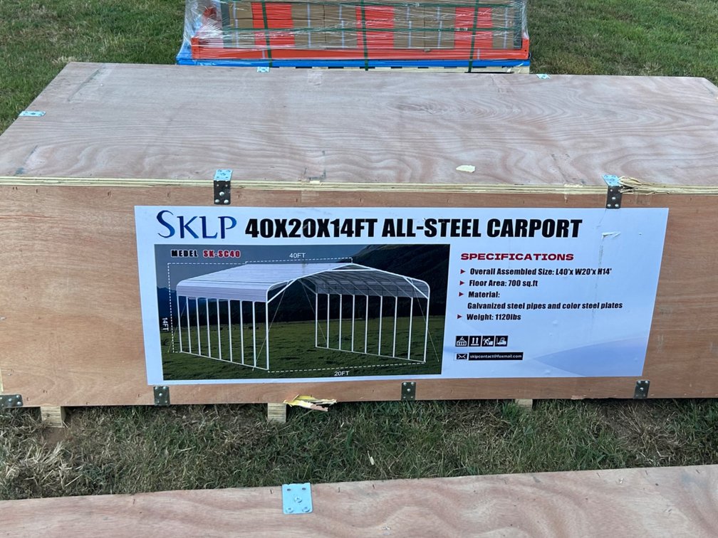 20ft x 40ft x 14ft Steel Carport