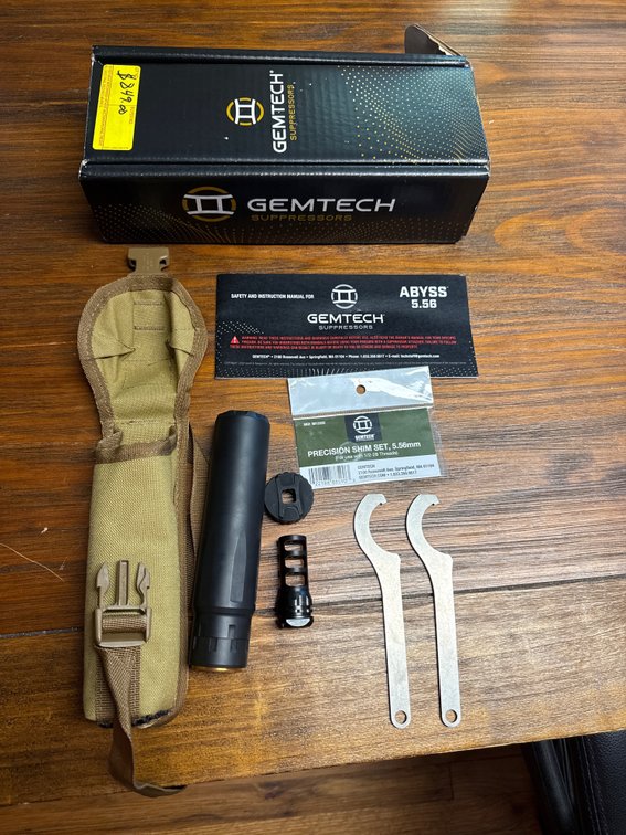 Gemtech Abyss 5.56 QD Suppressor 6.875”