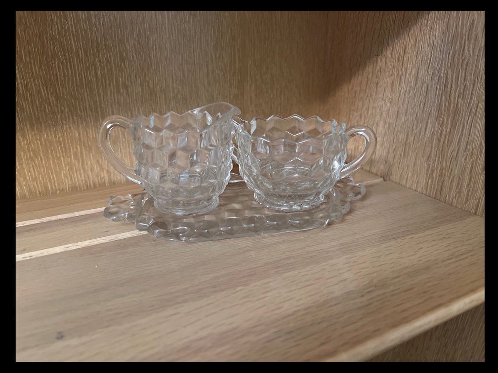 American Fostoria Sugar and Creamer 