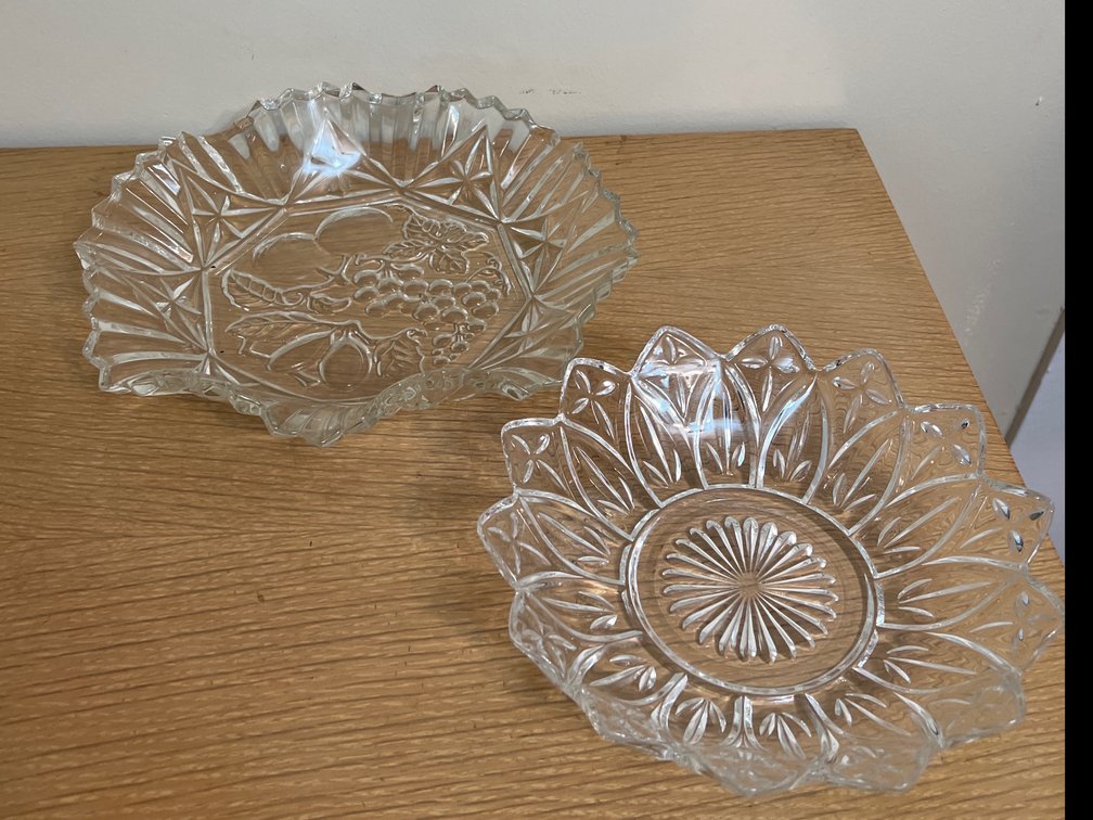 Indiana Glass Company Bowl & Federal Glass Petal Bowl