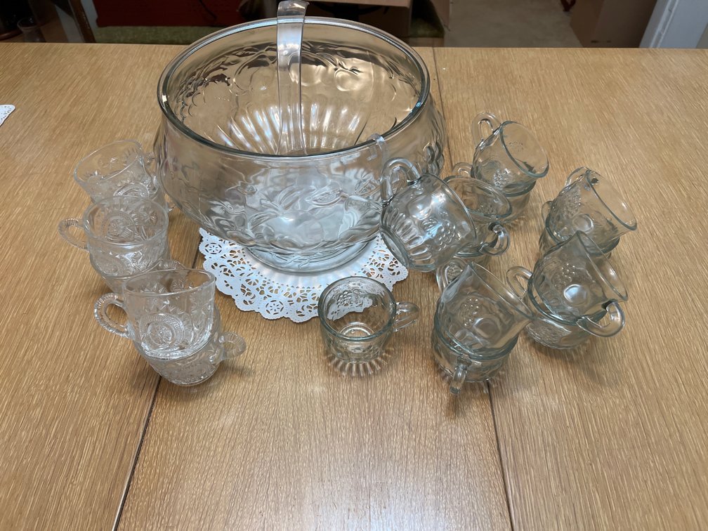 Punch Bowl With Cups