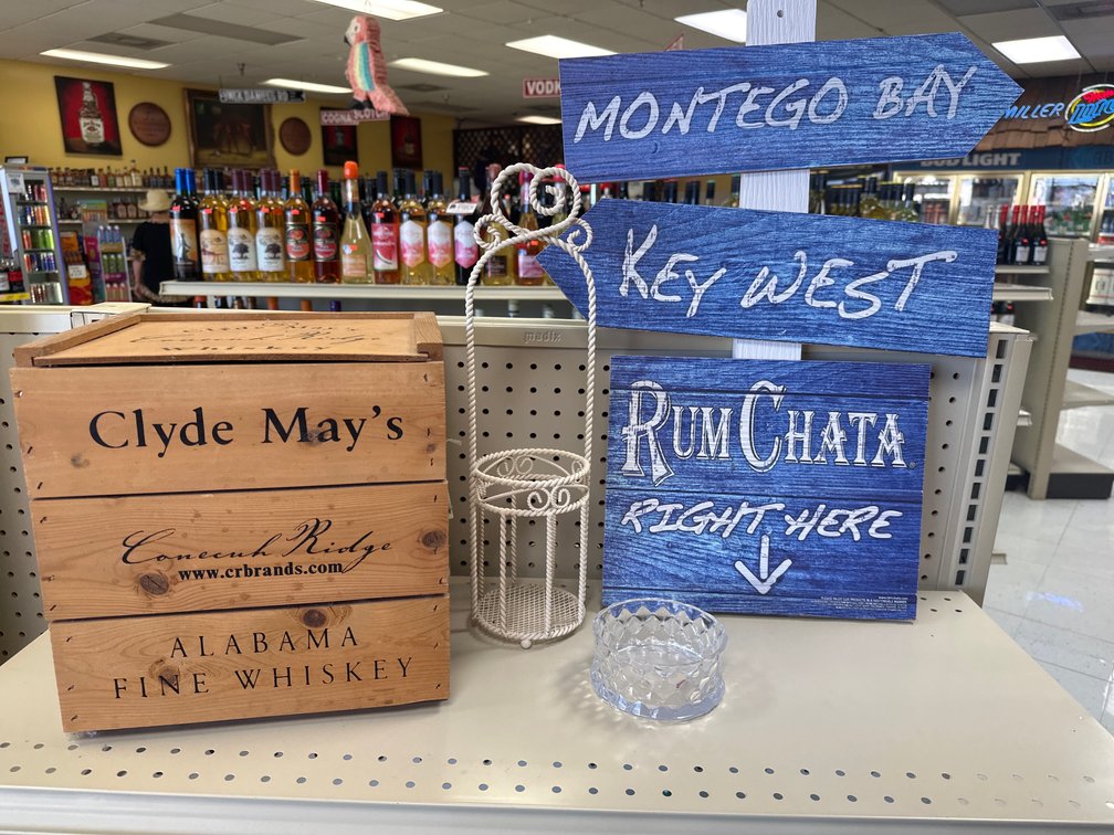 Rum Chata Sign, Wooden Box Decoration, Misc. Decorations