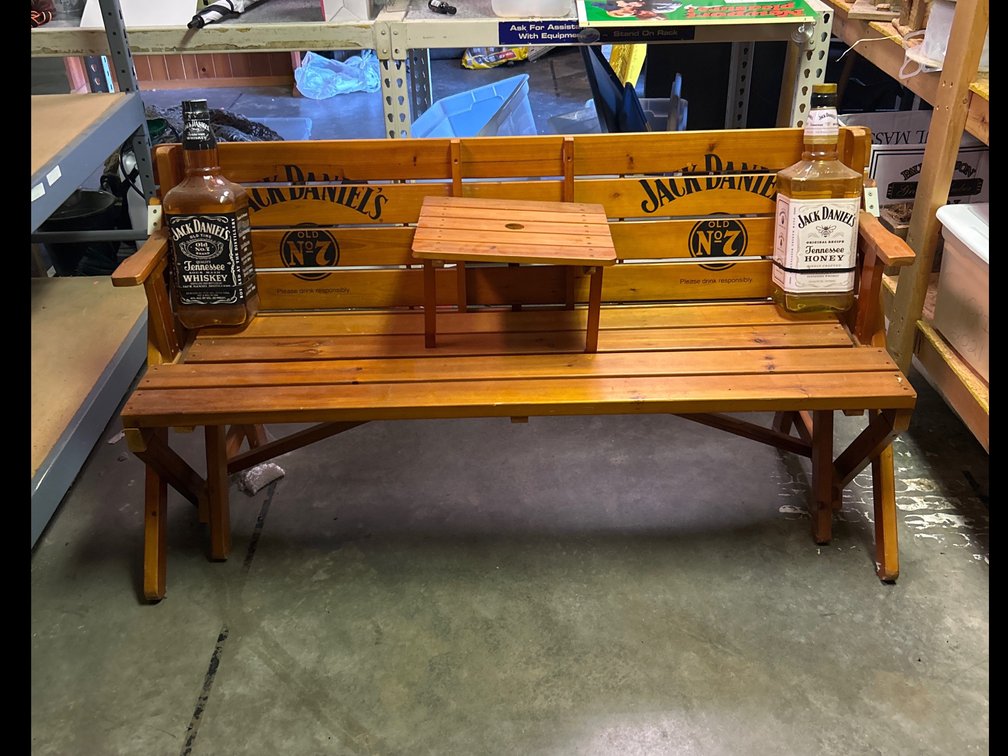 Jack Daniels Bench/Picnic Table