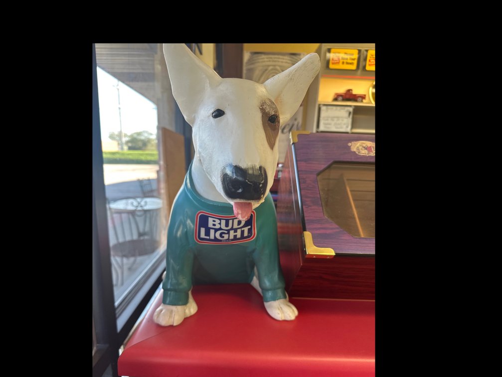 Bud Light Dog Statue
