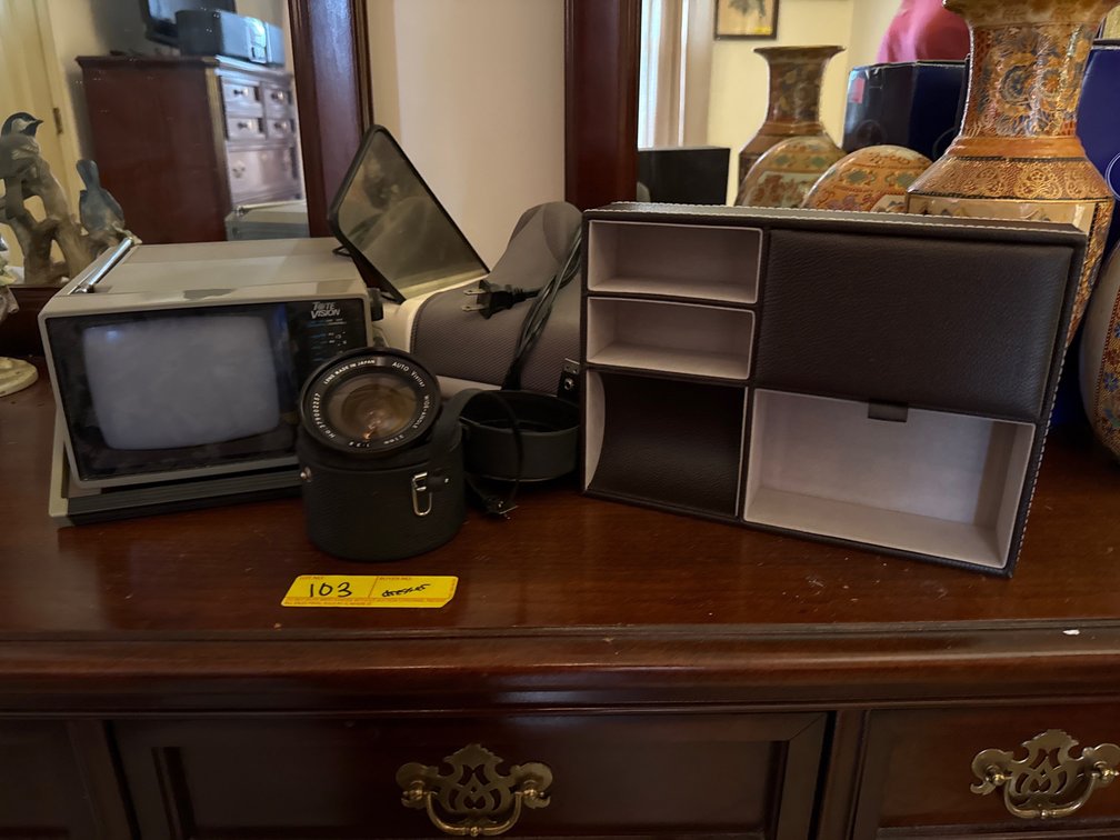 21 mm Camera Lens, Vintage Tote,Vision Portable TV, Massager, Etc