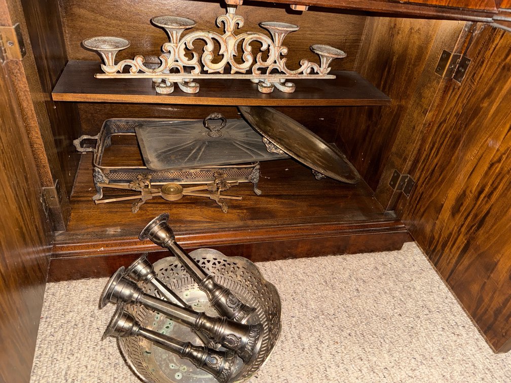 Brass Candle Holders, Serving Dishes, Etc. 